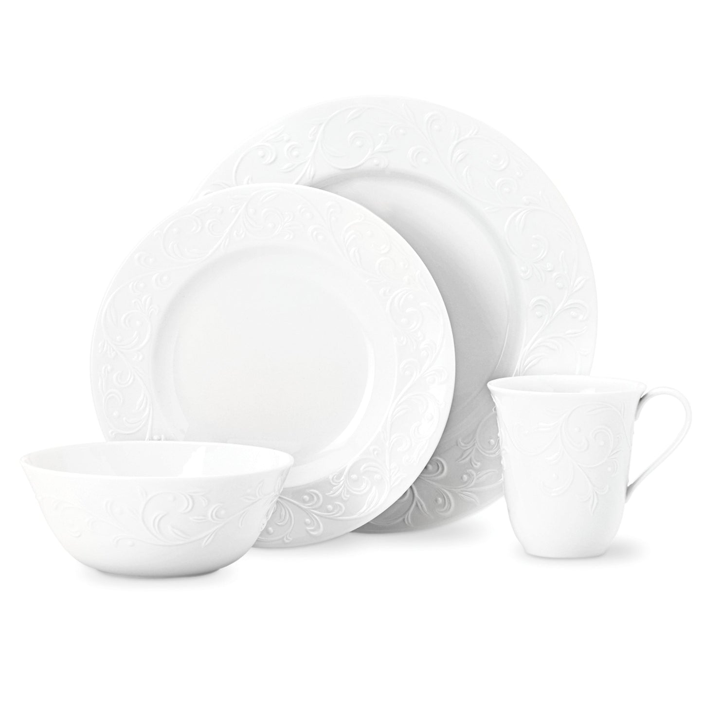 Lenox Opal Innocence Carved 4-Piece Place Setting