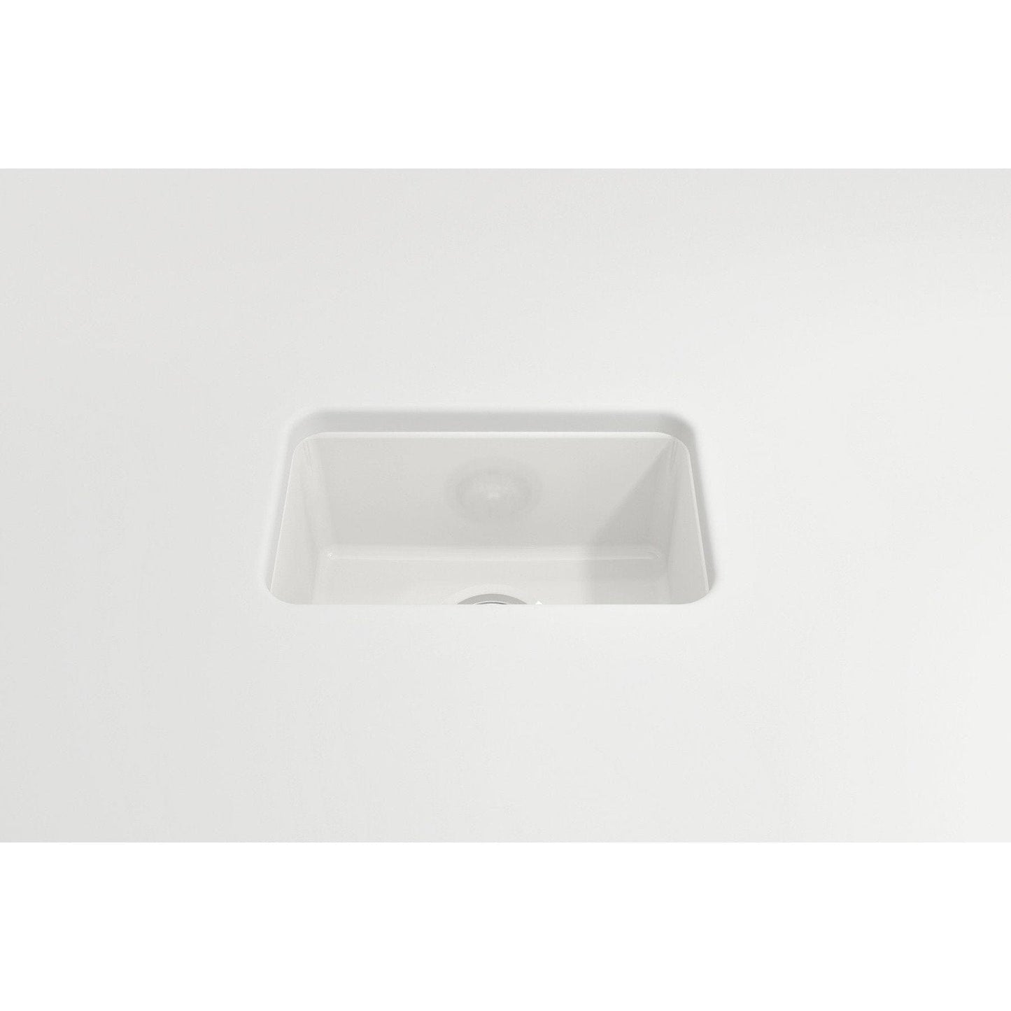 BOCCHI SOTTO 12" Fireclay Modern Undermount Single Bowl Bar Sink with Strainer