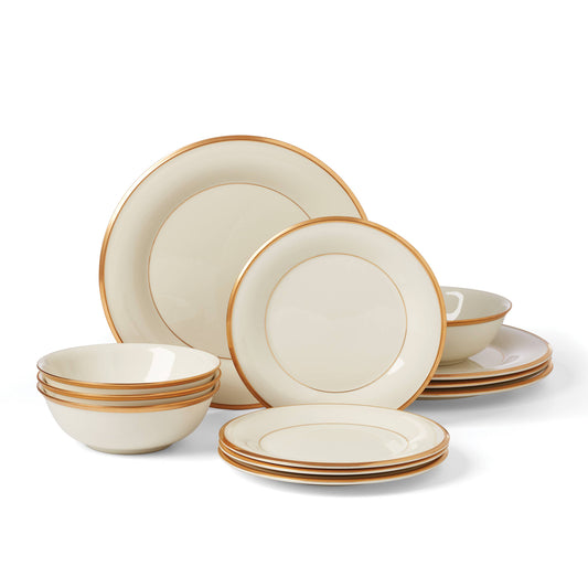 Lenox Eternal 12-Piece Dinnerware Set, Service for 4