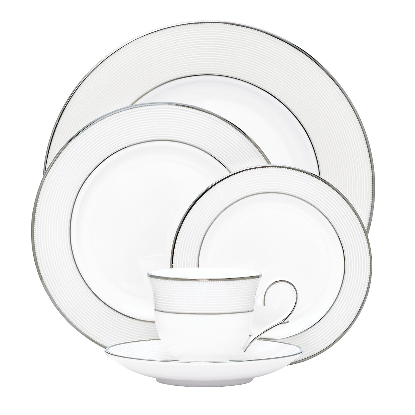 Lenox Opal Innocence Stripe 5-piece Place Setting