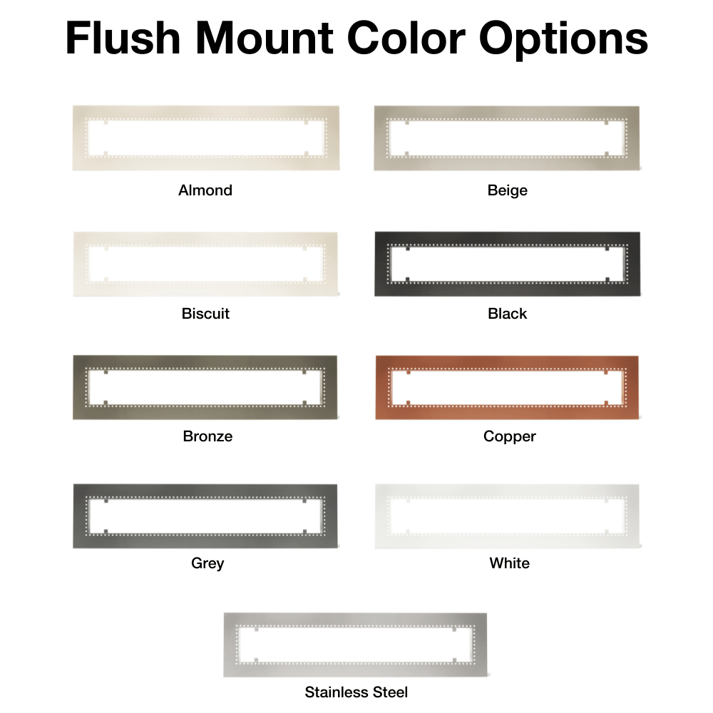 Infratech Flush Mount Frames for C/CD or W/WD Series Heaters