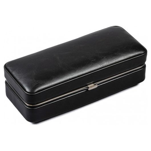 3 Cigar Folding Leather Travel Case w/ Cutter