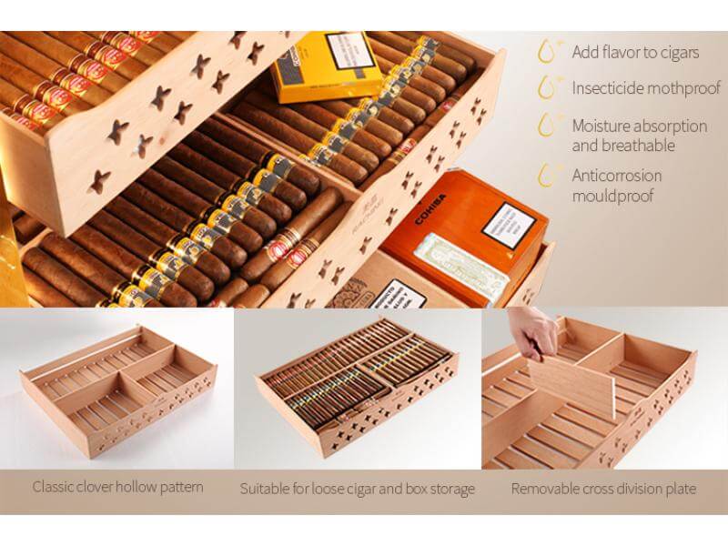 Raching MON1800A Precision Climate Controlled Humidor | 900 Cigars