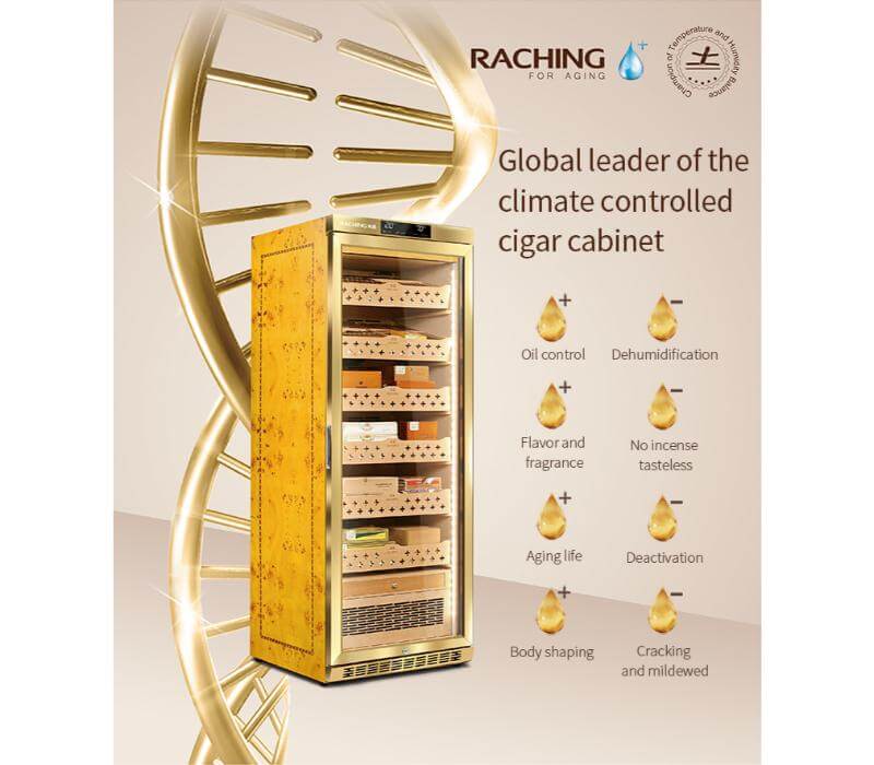 Raching MON3800A Precision Climate Controlled Humidor | 1,500 Cigars