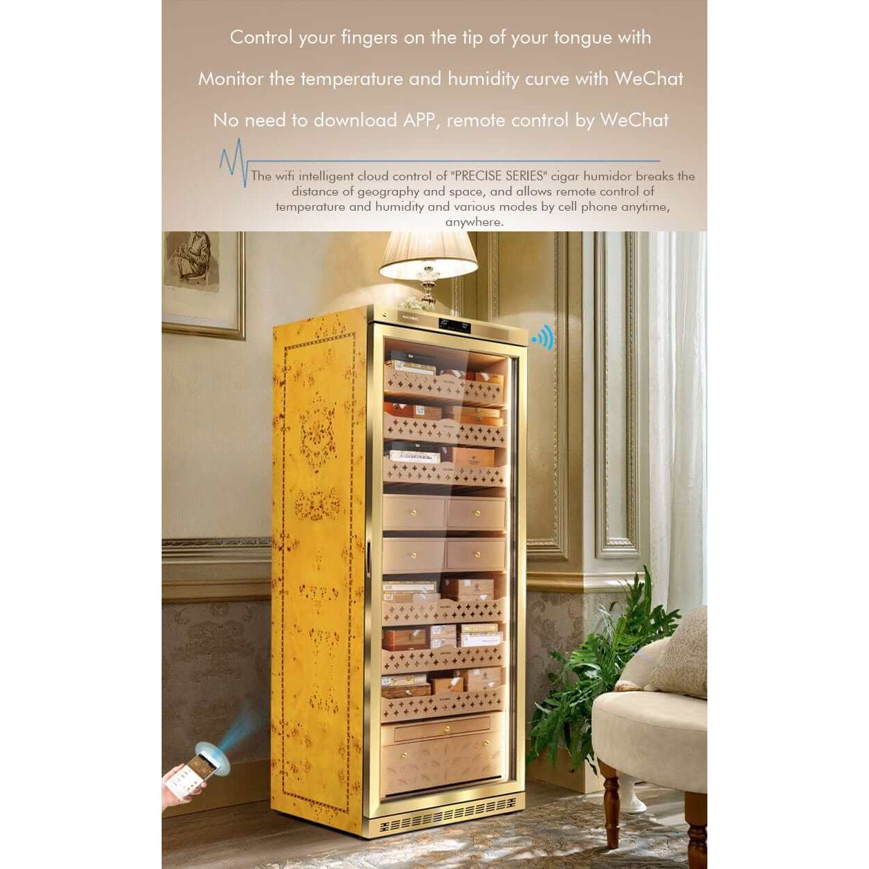 Raching MON5800A Premium Electronic Cigar Humidor | 2500 Cigars