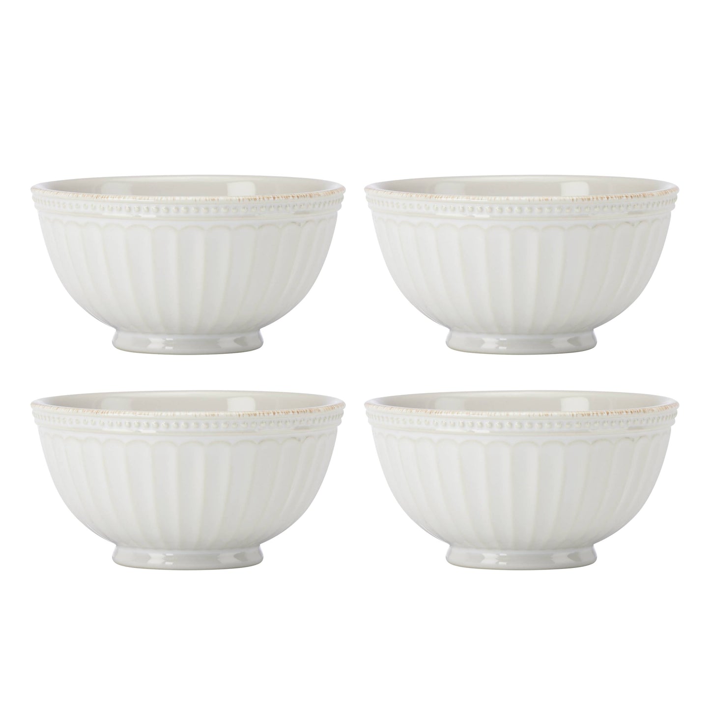 Lenox French Perle Groove All-Purpose Bowls, Set of 4