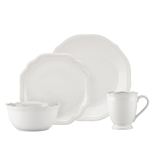 Lenox French Perle Bead White 4-piece Place Setting