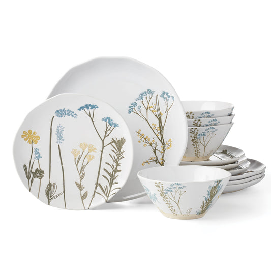 Lenox Wildflowers 12-Piece Dinnerware Set