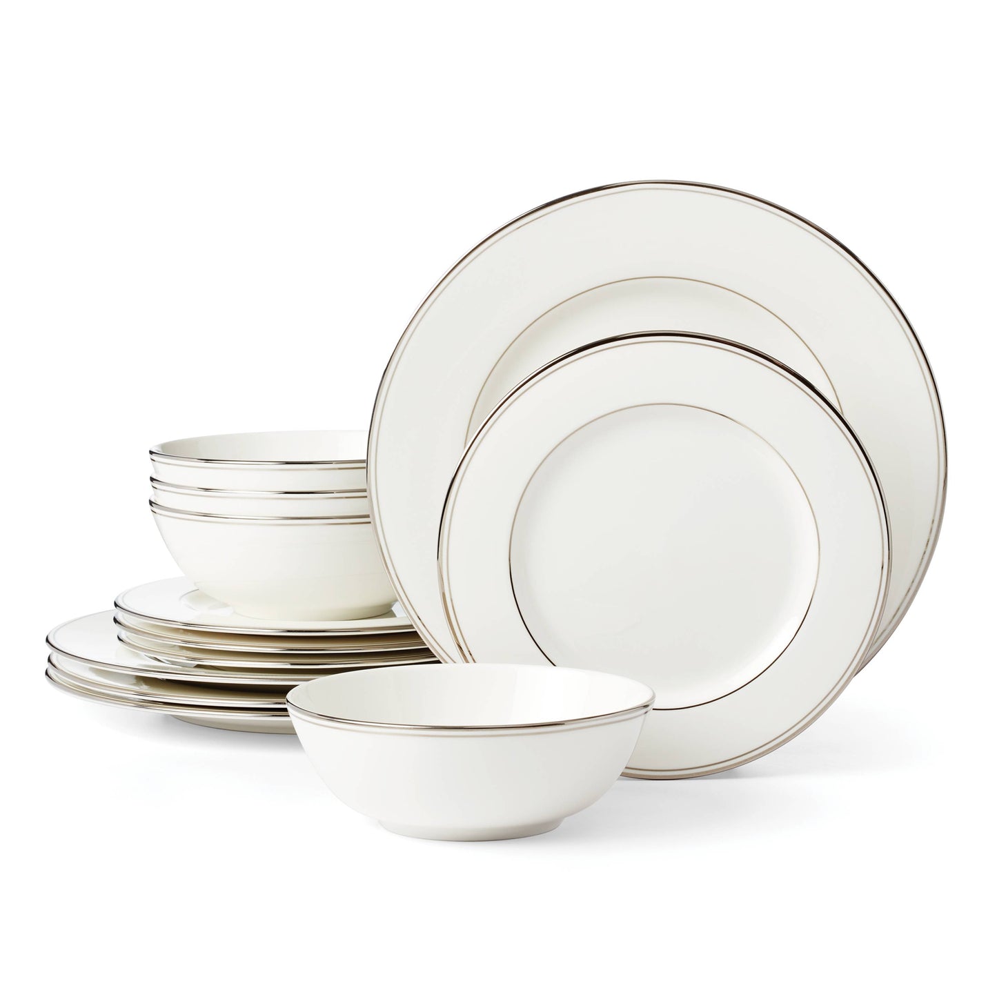 Lenox Federal Platinum 12-Piece Dinnerware Set, Service for 4