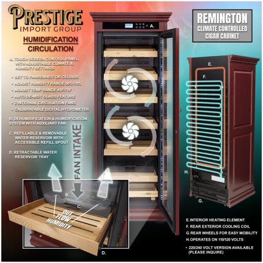 Remington Electric Humidor For 2000 Cigars
