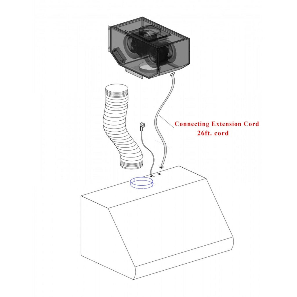 ZLINE Wall Mount Range Hood in Stainless Steel - Includes Remote Blower (687-RD/RS)