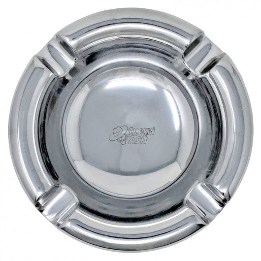 Smokin Ash Lexington Cigar Ashtray - Polished Cast Aluminum