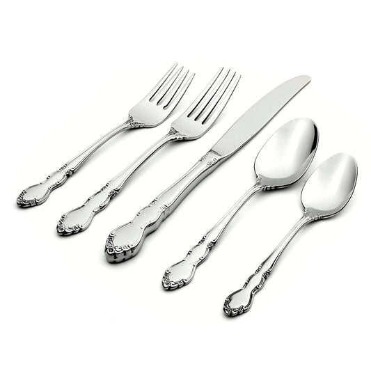 Oneida Dover 45 Piece Fine Flatware Set, Service For 8