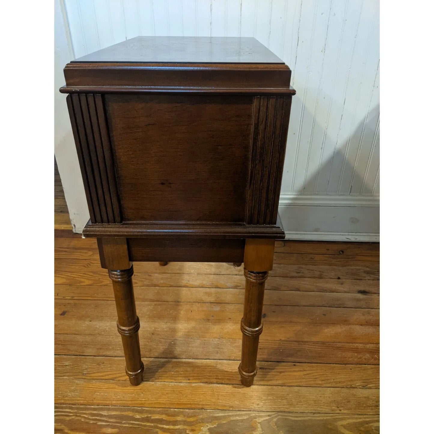 San Marco Antique Humidor Table | Walnut Finish | Holds 300 Cigars