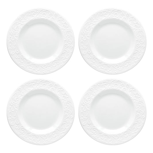 Lenox Opal Innocence Carved 4-Piece Accent Plate Set