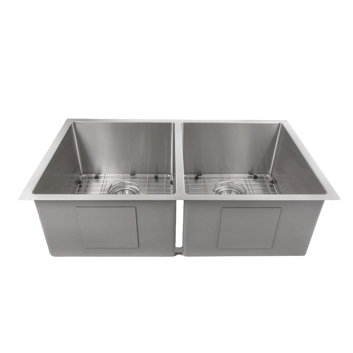 ZLINE Anton 33" Undermount Double Bowl Sink in Stainless Steel (SR50D-33)