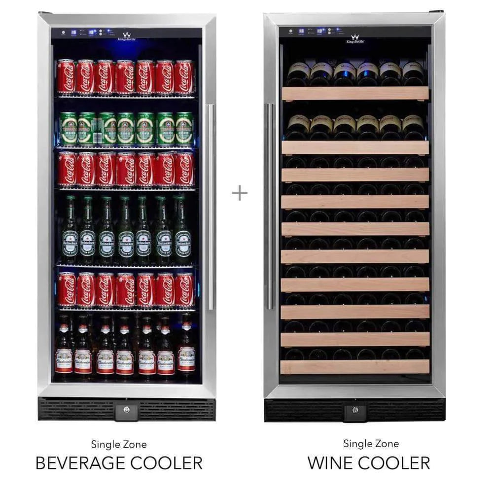 KingsBottle 48” Wide Wine and Beverage Cooler