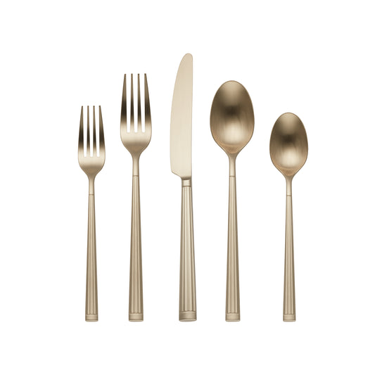 Oneida Robyn Satin Champagne Mist 20-Piece Flatware Set