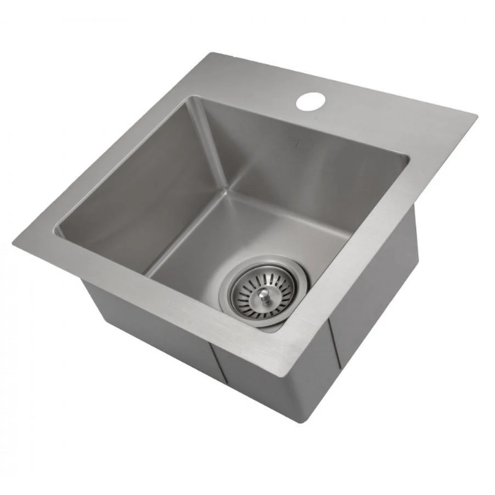 ZLINE Donner 15" Topmount Single Bowl Bar Sink in Stainless Steel (STS-15)