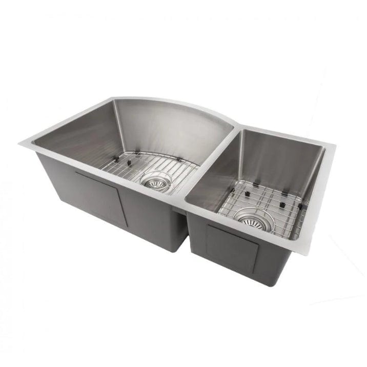 ZLINE Cortina 33" Undermount Double Bowl Sink in Stainless Steel (SC70D-33)