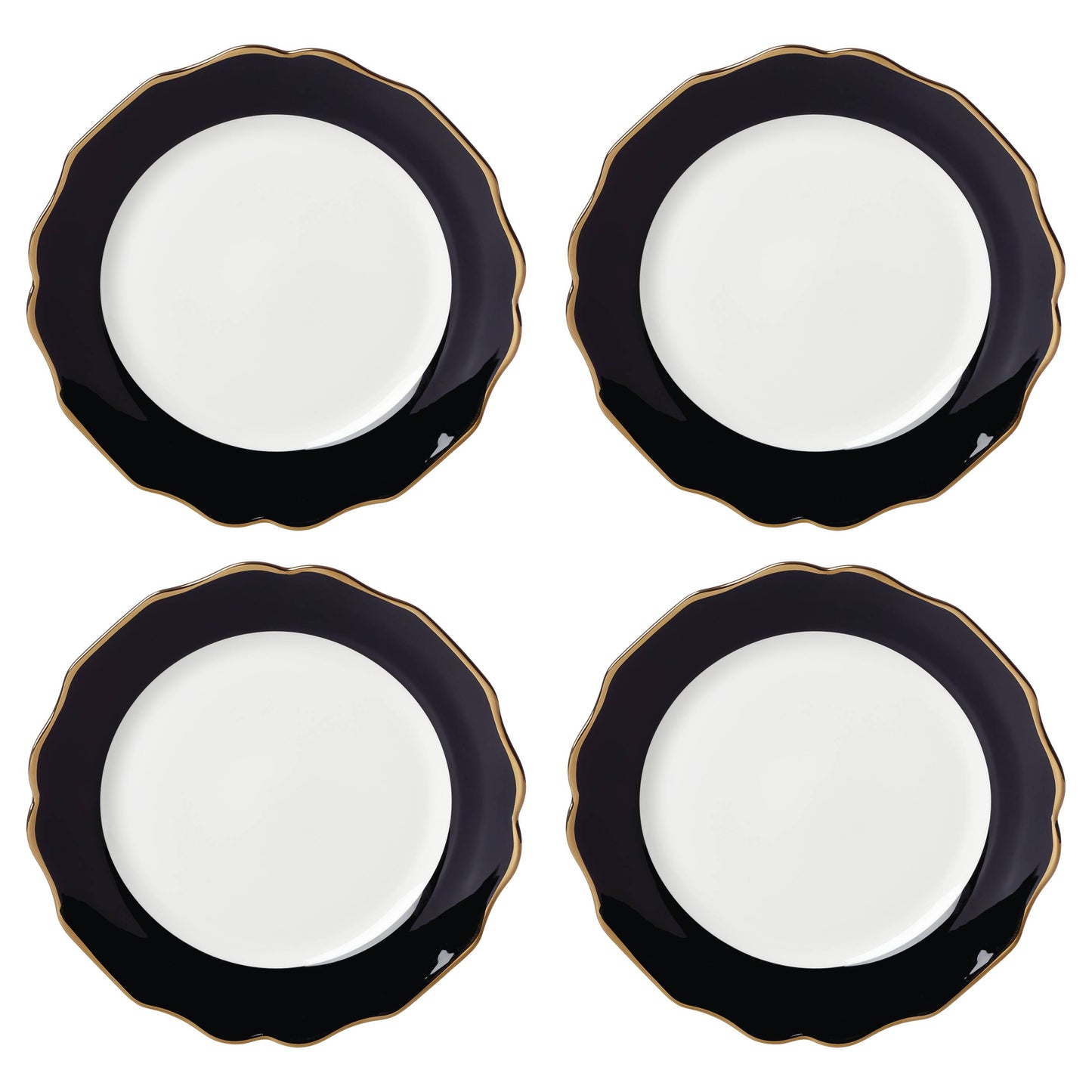 Lenox Contempo Luxe Black Dinner Plates, Set of 4