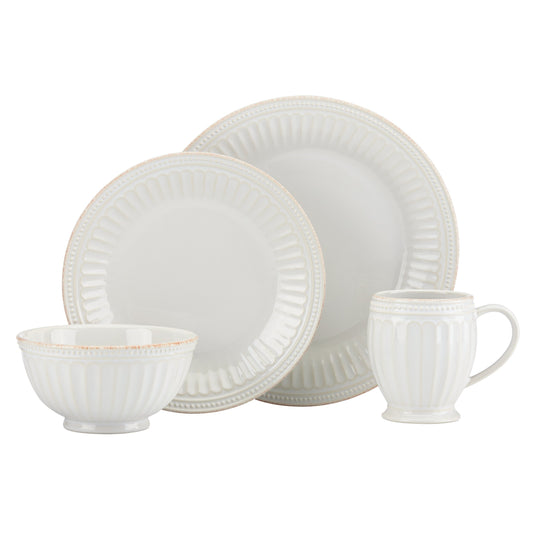 Lenox French Perle Groove White 4-piece Place Setting