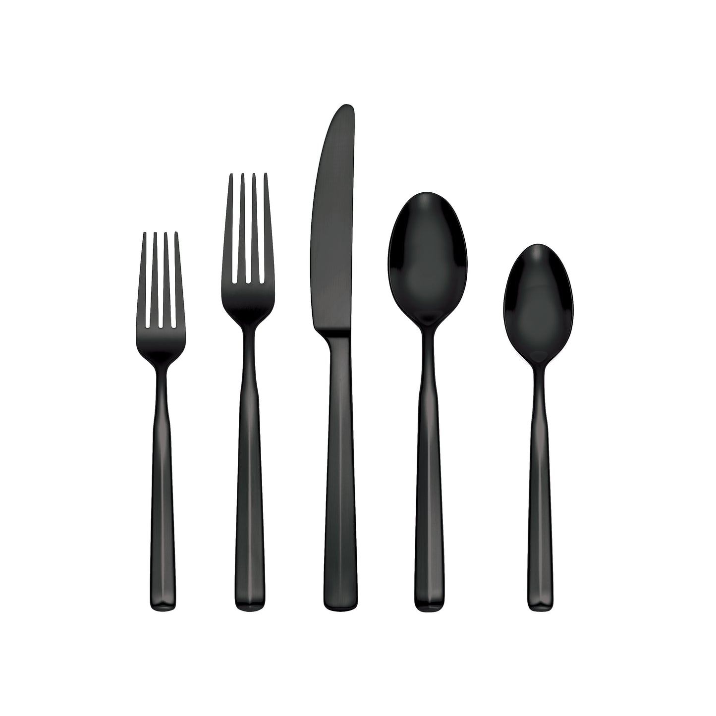 Oneida Ryder Satin Black 20-Piece Flatware Set