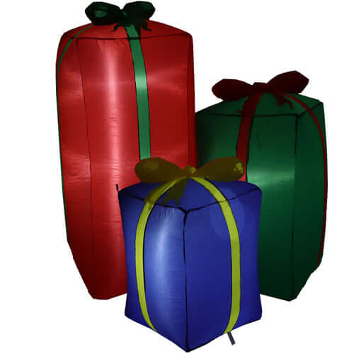 49.5" Present Trio- Inflatable Christmas Decoration