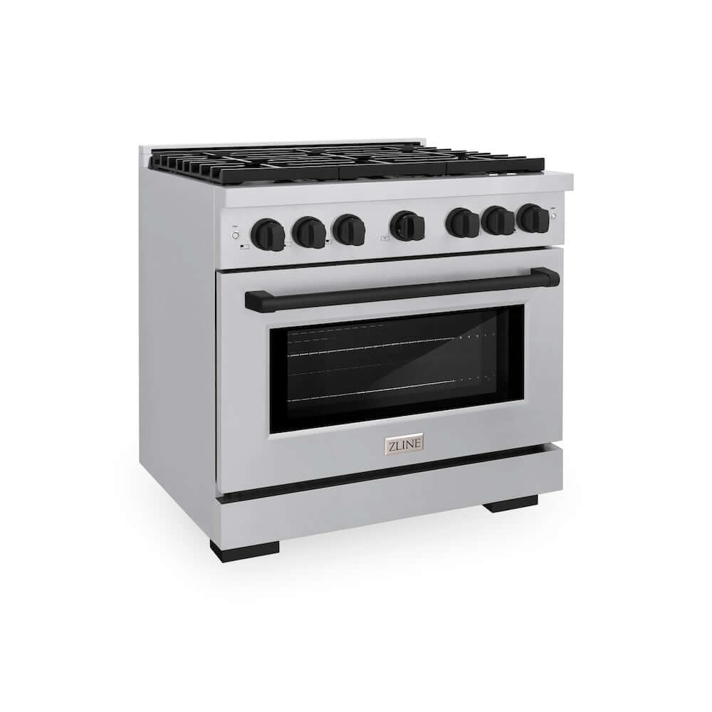 ZLINE Autograph Edition 36" 6 Burner Gas Range with Convection Gas Oven (SGRZ-36)