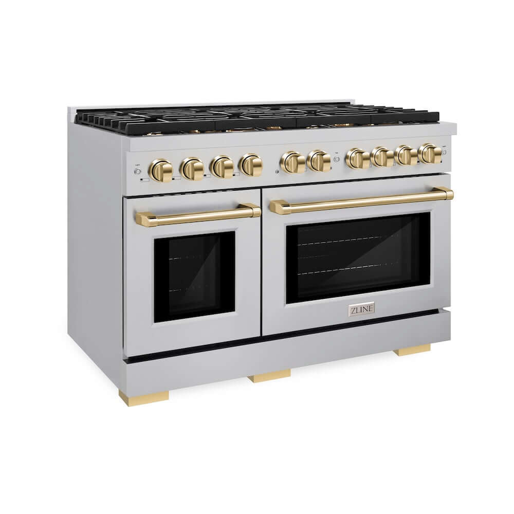 ZLINE Autograph Edition 48" 8 Burner Double Oven Gas Range (SGRZ-48)