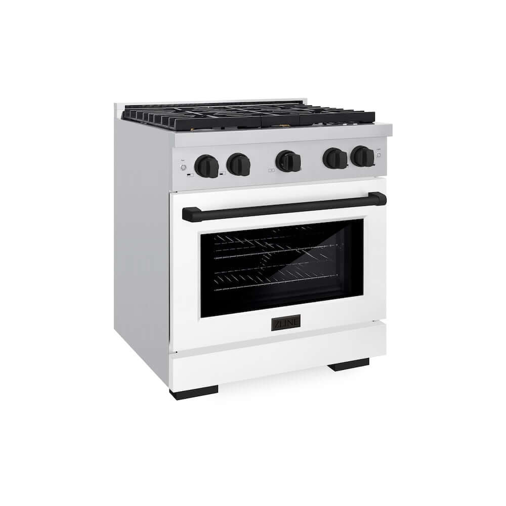 ZLINE Autograph Edition 30" 4 Burner Gas Range with Convection Gas Oven (SGRZ-30)