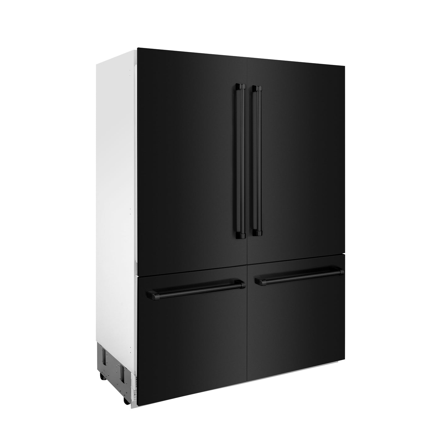 ZLINE 60" 32.2 cu. ft. Built-In Refrigerator with Internal Water and Ice Dispenser in Black Stainless Steel, RBIV-BS-60