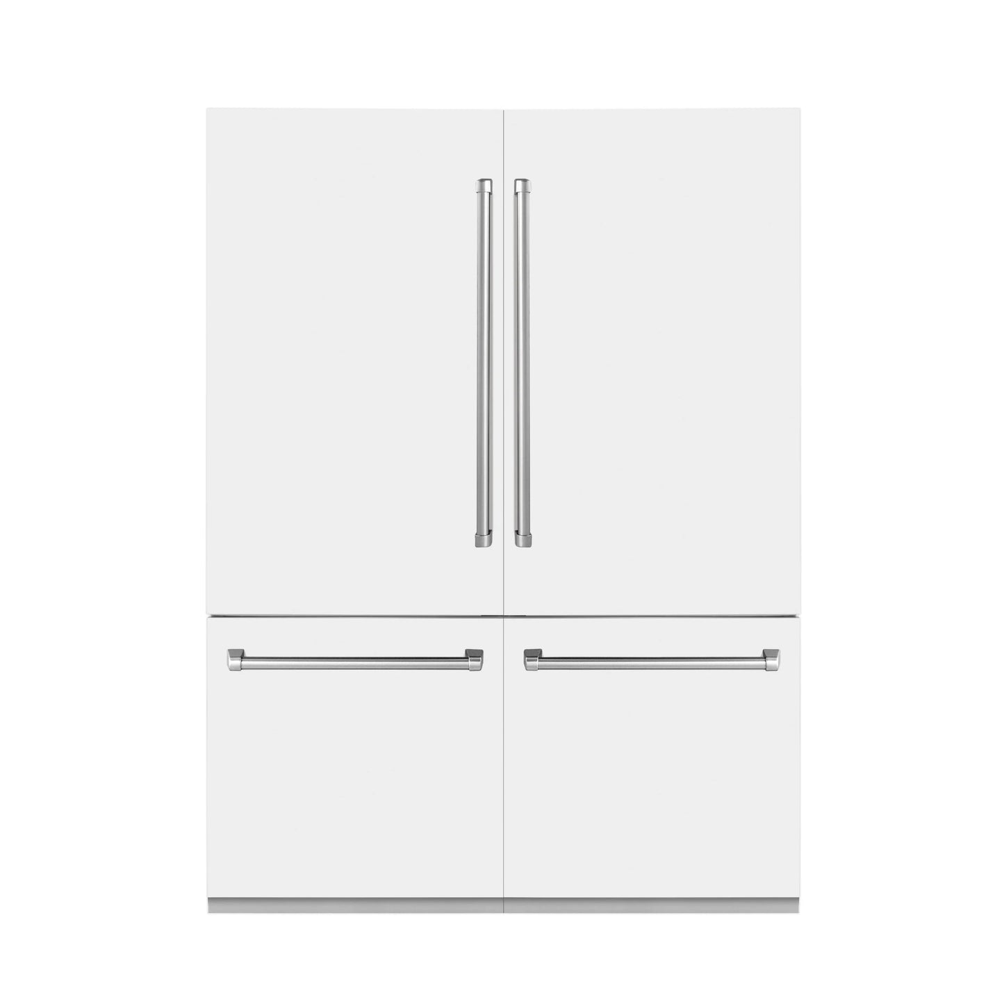 ZLINE 60 In. 32.2 cu. ft. Built-In Refrigerator with Internal Water and Ice Dispenser in White Matte, RBIV-WM-60