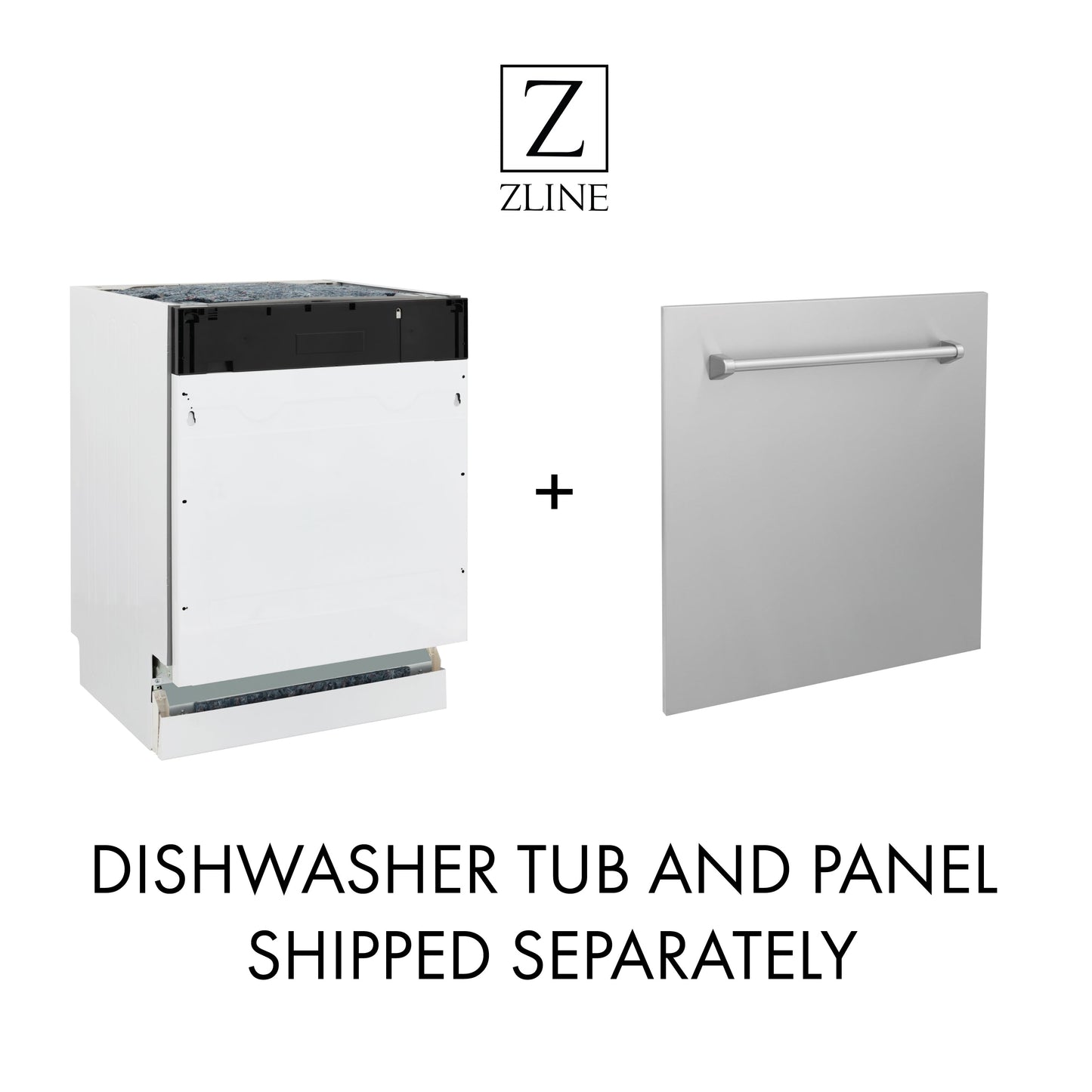 ZLINE Autograph Edition 18” Compact 3rd Rack Top Control Dishwasher in Fingerprint Resistant Stainless Steel with Polished Gold Accent Handle, 51dBa (DWVZ-SN-18-G)