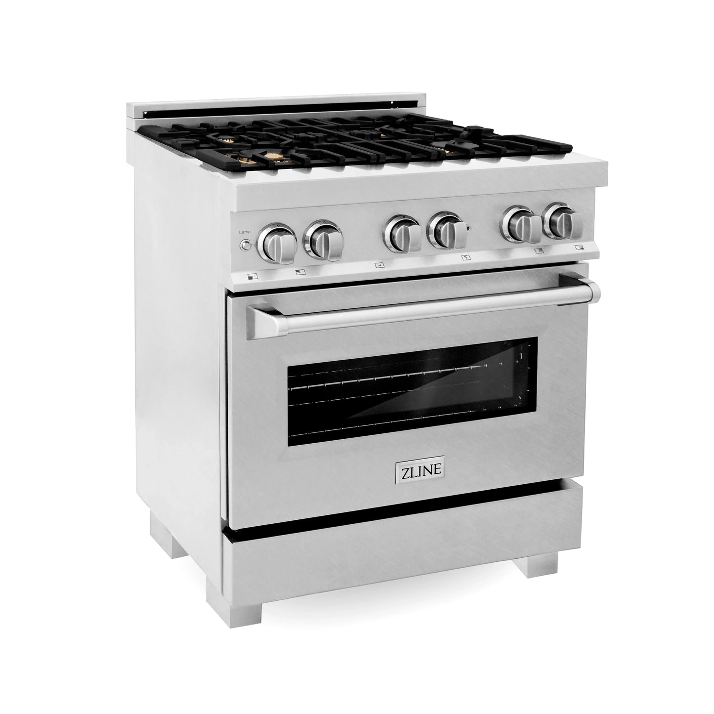 ZLINE 24" Dual Fuel Range with Gas Stove and Electric Oven in DuraSnow® Stainless Steel (RAS-SN-24)