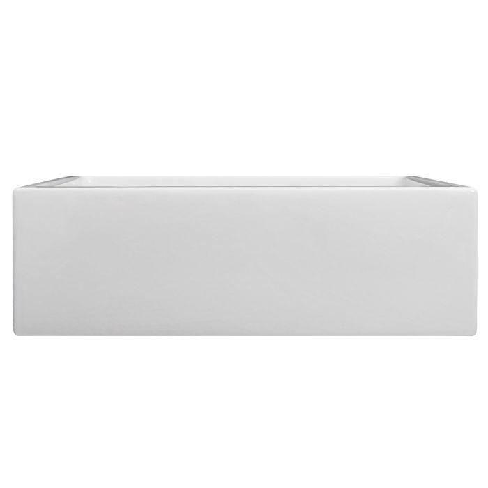 ZLINE Venice Farmhouse Reversible Fireclay Sink in White Gloss (FRC5119-WH-30)