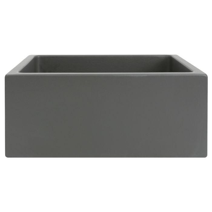 ZLINE Venice Farmhouse Reversible Fireclay Sink in Charcoal (FRC5120-CL-24)