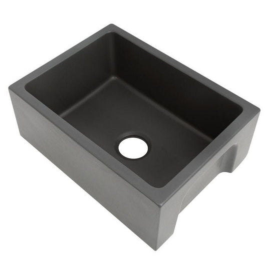 ZLINE Venice Farmhouse Reversible Fireclay Sink in Charcoal (FRC5120-CL-24)