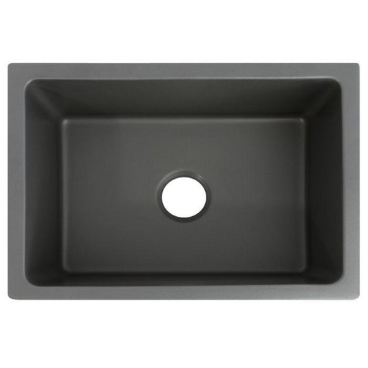 ZLINE Venice Farmhouse Reversible Fireclay Sink in Charcoal (FRC5120-CL-24)