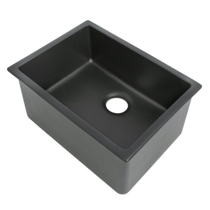 ZLINE Rome Dual Mount Fireclay Sink in Charcoal (FRC5123-CL-24)