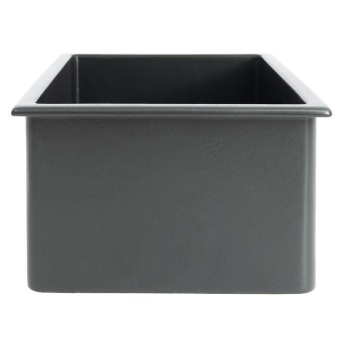 ZLINE Rome Dual Mount Fireclay Sink in Charcoal (FRC5123-CL-24)