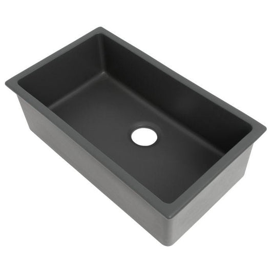 ZLINE Rome Dual Mount Fireclay Sink in Charcoal (FRC5124-CL-30)