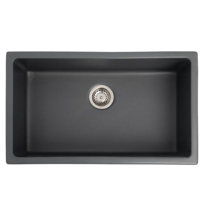 ZLINE Rome Dual Mount Fireclay Sink in Charcoal (FRC5124-CL-30)