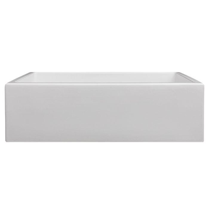 ZLINE Venice Farmhouse Reversible Fireclay Sink in White Gloss (FRC5131-WH-33)