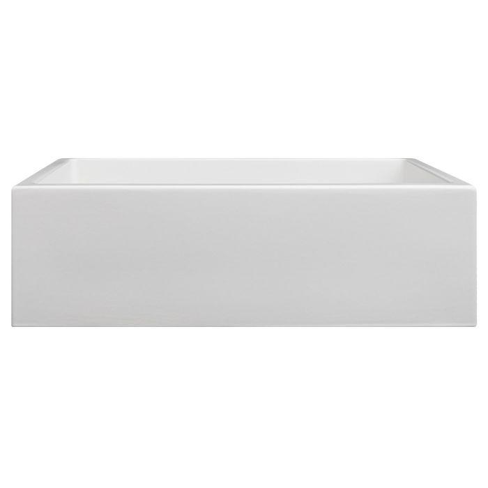 ZLINE Venice Farmhouse Reversible Fireclay Sink in White Matte (FRC5131-WM-33)