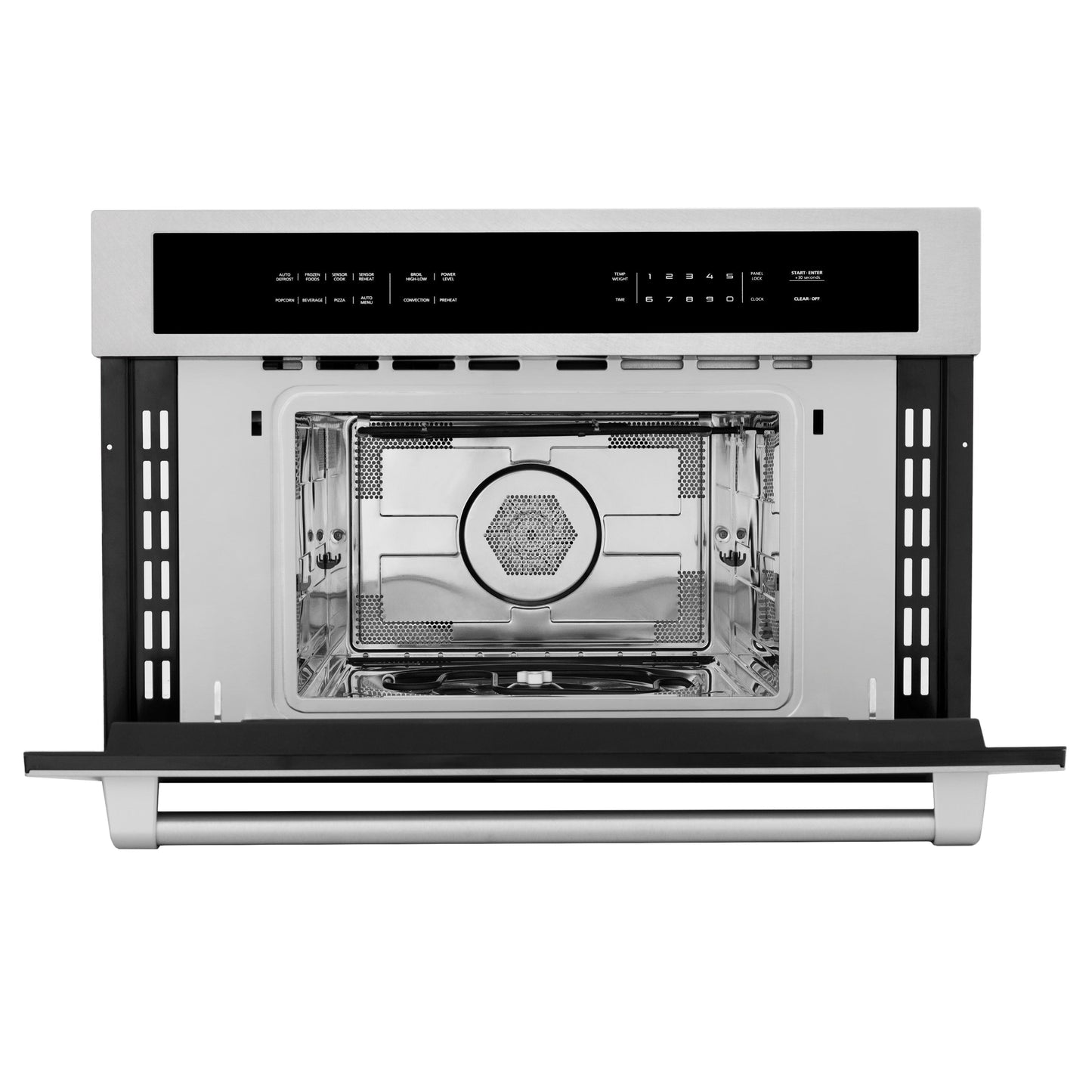 ZLINE 30 Inch wide, 1.6 cu ft. Built-in Convection Microwave Oven in Stainless Steel with Speed and Sensor Cooking (MWO-30)