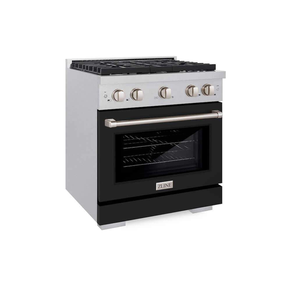 ZLINE 30" 4 Burner Gas Range with Convection Gas Oven in Stainless Steel (SGR-30)