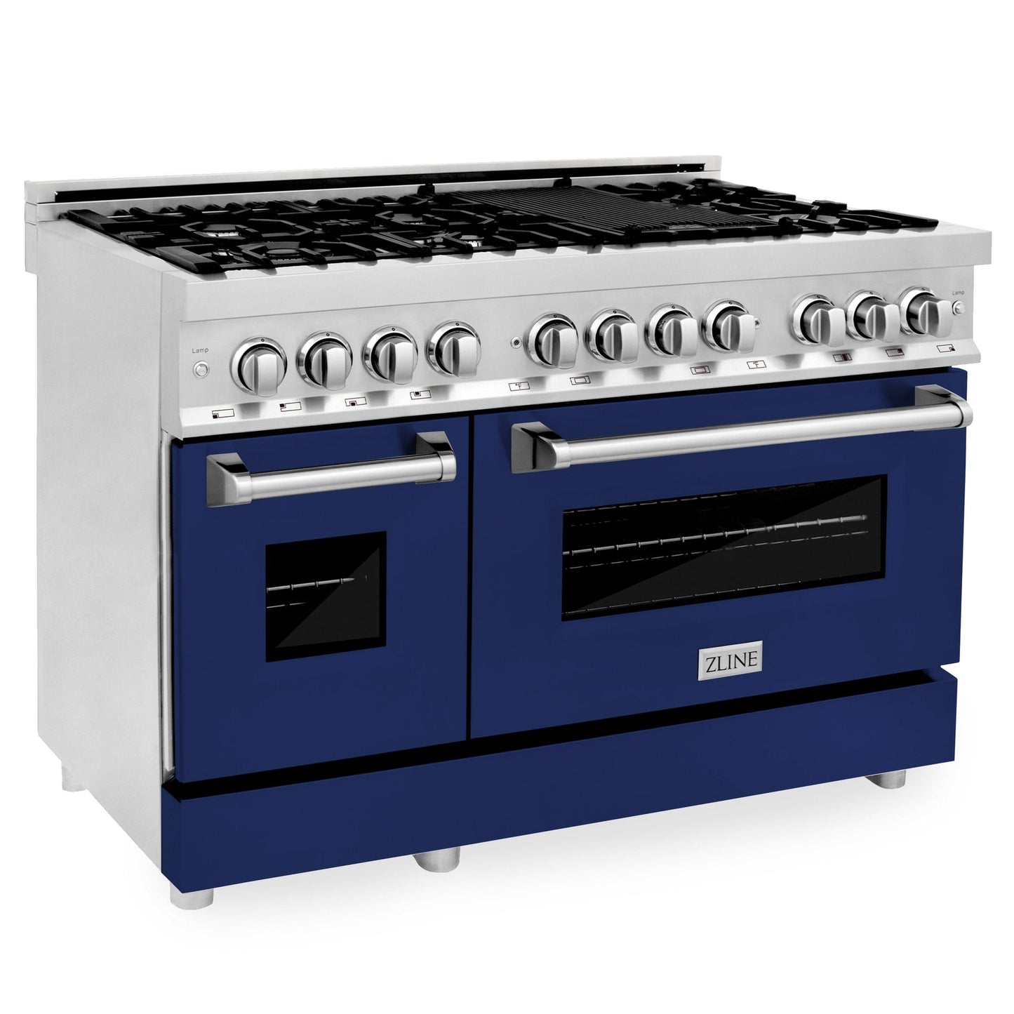 ZLINE 48" Dual Fuel Range with Gas Stove and Electric Oven in Stainless Steel (RA-48)
