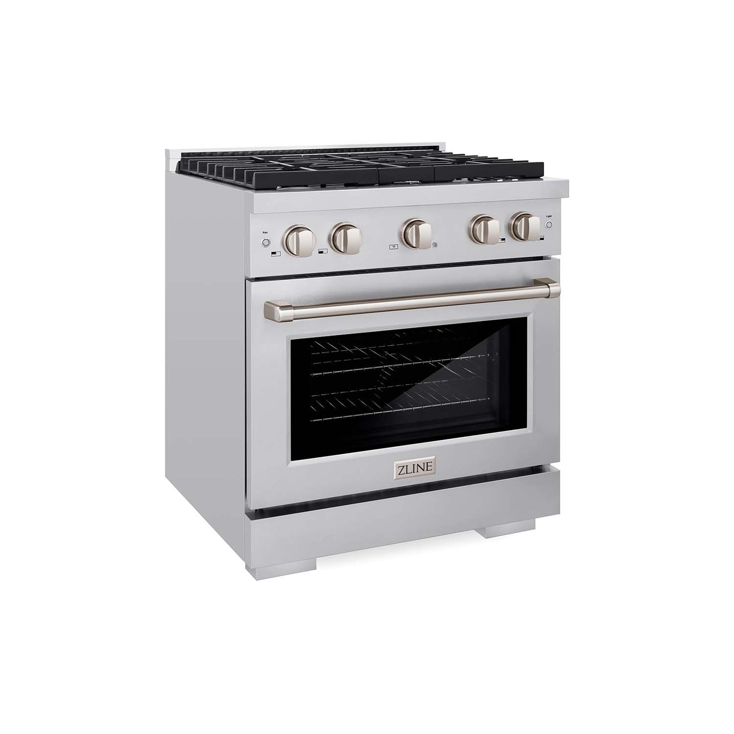 ZLINE 30" 4 Burner Gas Range with Convection Gas Oven in Stainless Steel (SGR-30)