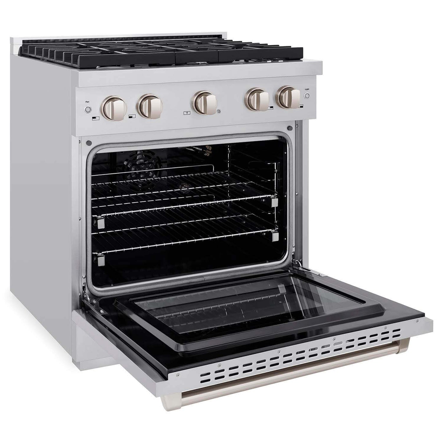 ZLINE 30" 4 Burner Gas Range with Convection Gas Oven in Stainless Steel (SGR-30)